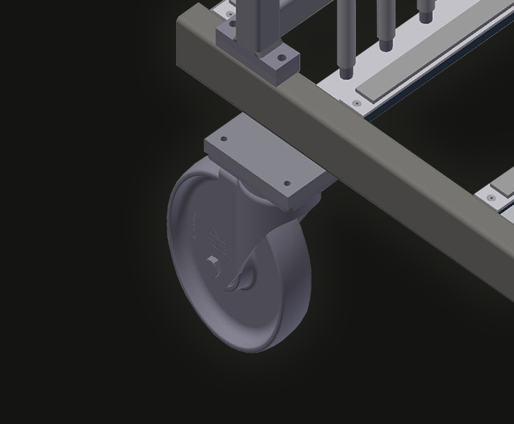 Transport and trolleys GFW 15 Castors, cmpl. Someco